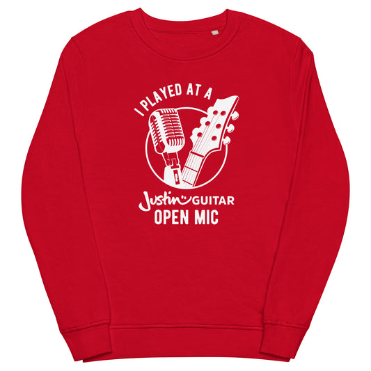 JustinGuitar Open Mic - Performers | Unisex Organic Sweatshirt