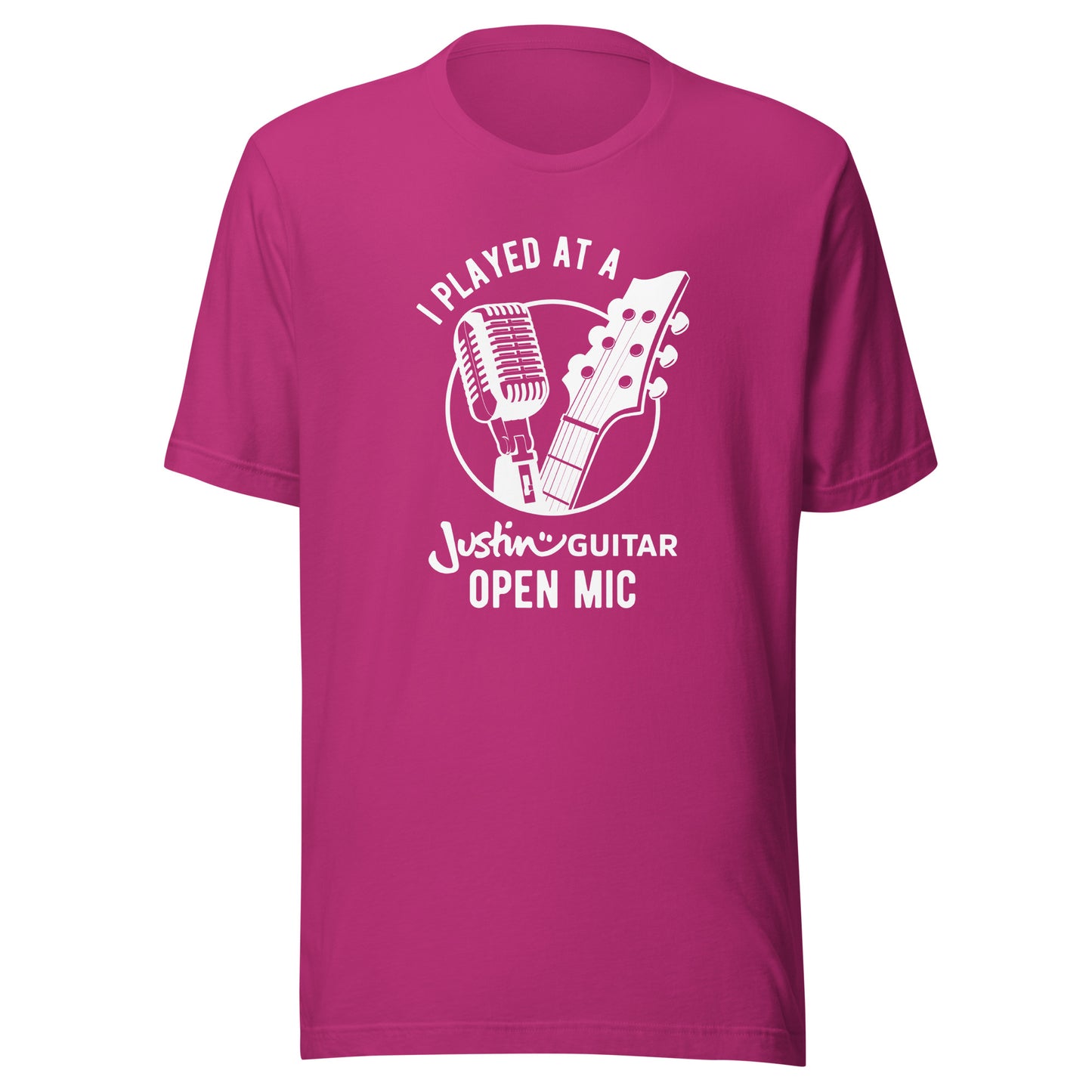 JustinGuitar Open Mic - Performers | Unisex T-shirt