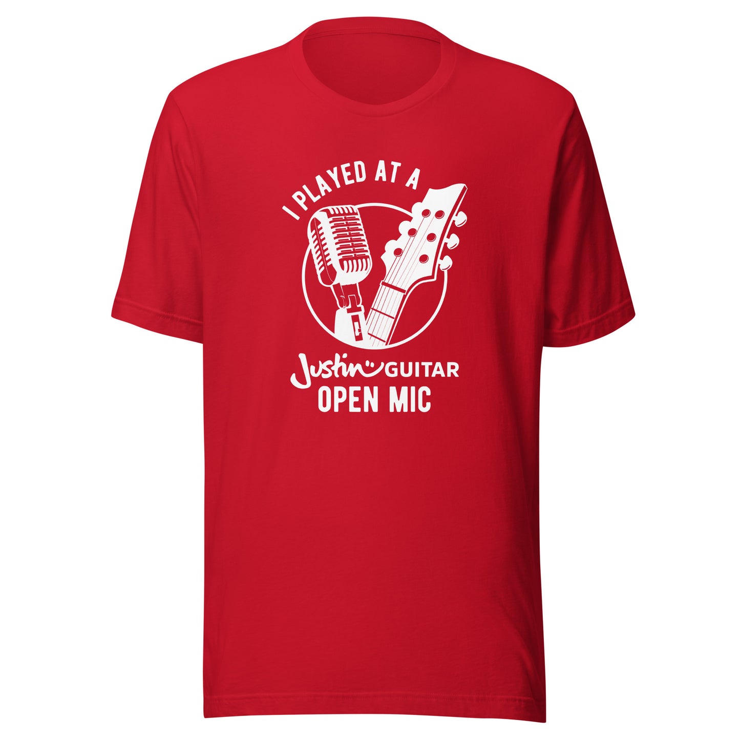 JustinGuitar Open Mic - Performers | Unisex T-shirt