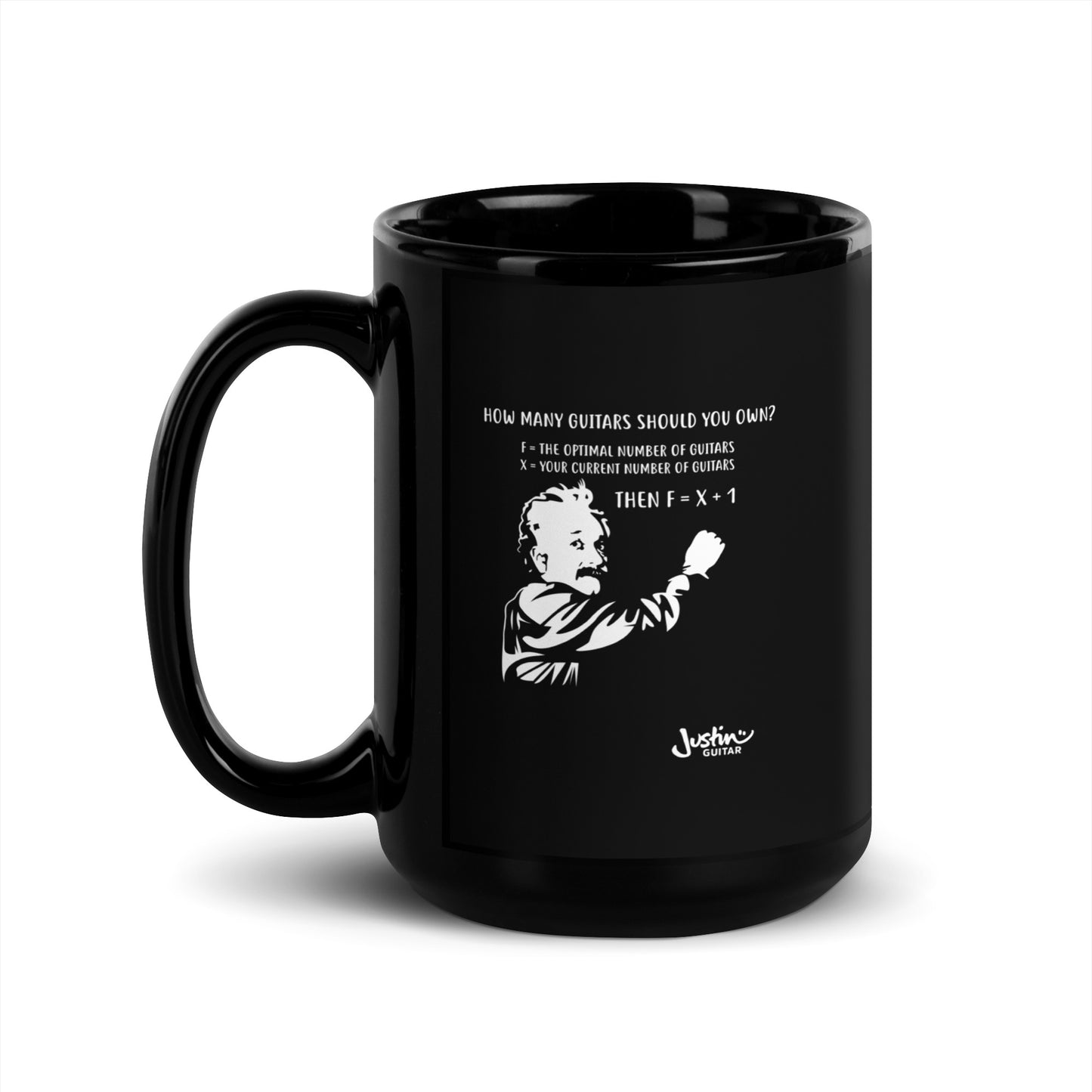 Einstein Guitar Equation - Black Mug
