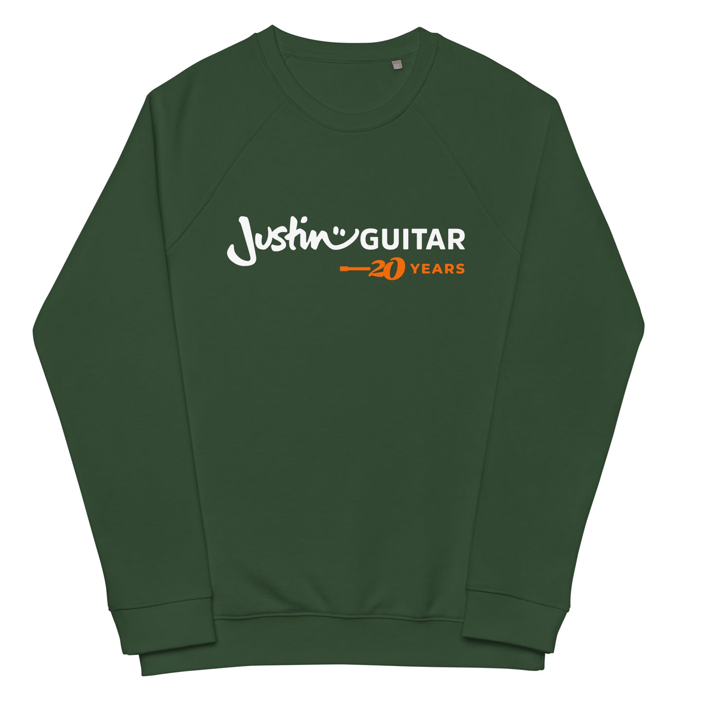 JustinGuitar 20 Years | Limited Edition Unisex Organic Raglan Sweatshirt