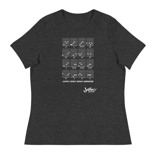Guitar Cheat Chords for Beginners  | Women's Relaxed T-Shirt