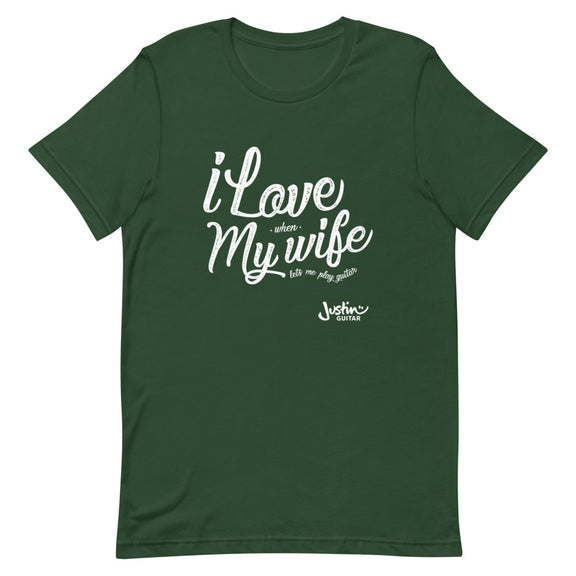 I Love My Wife And Guitar Shirt – JustinGuitar Merch Store