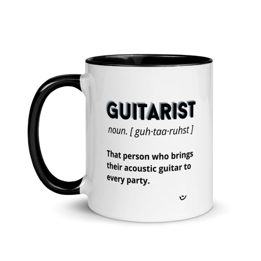 Party Guitarist Definition | Color Inside Mug